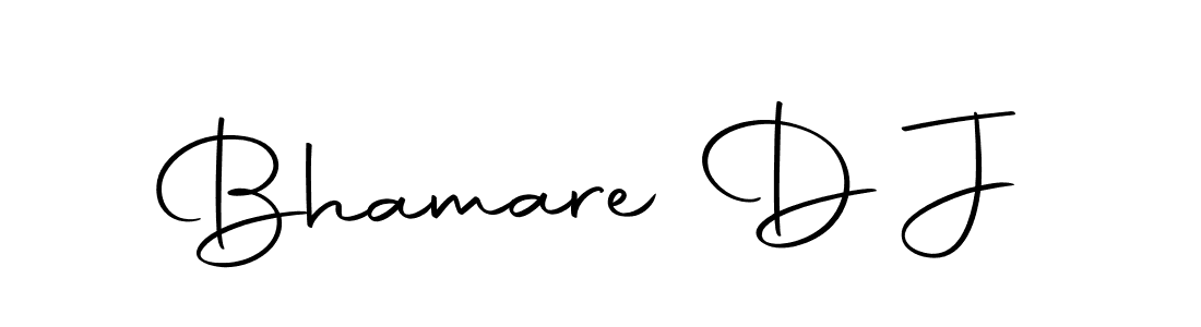 Use a signature maker to create a handwritten signature online. With this signature software, you can design (Autography-DOLnW) your own signature for name Bhamare D J. Bhamare D J signature style 10 images and pictures png