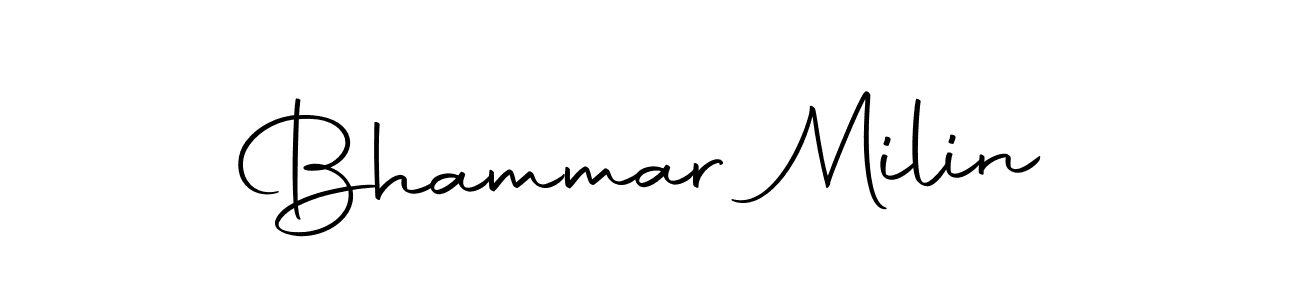 Similarly Autography-DOLnW is the best handwritten signature design. Signature creator online .You can use it as an online autograph creator for name Bhammar Milin. Bhammar Milin signature style 10 images and pictures png