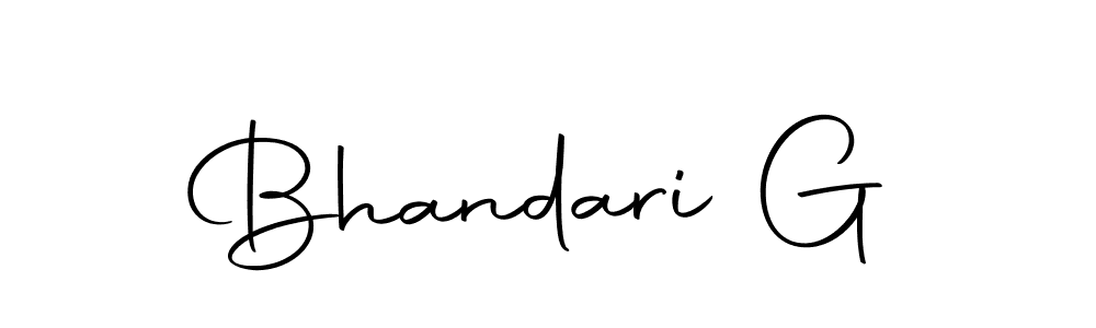 The best way (Autography-DOLnW) to make a short signature is to pick only two or three words in your name. The name Bhandari G include a total of six letters. For converting this name. Bhandari G signature style 10 images and pictures png
