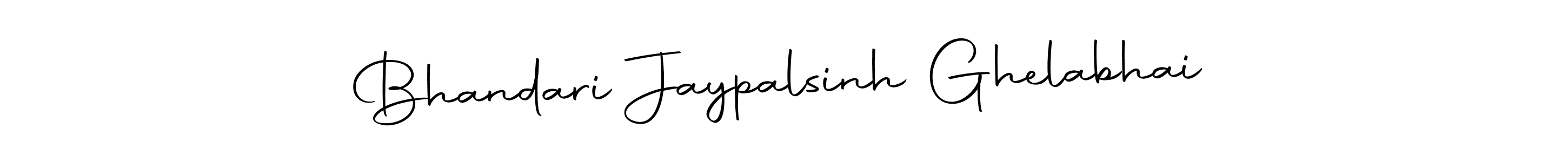 Create a beautiful signature design for name Bhandari Jaypalsinh Ghelabhai. With this signature (Autography-DOLnW) fonts, you can make a handwritten signature for free. Bhandari Jaypalsinh Ghelabhai signature style 10 images and pictures png