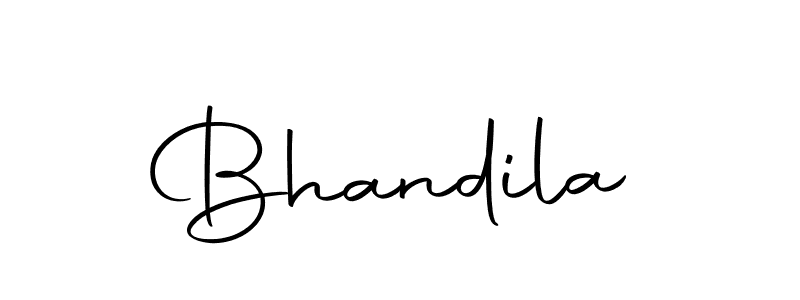 How to make Bhandila signature? Autography-DOLnW is a professional autograph style. Create handwritten signature for Bhandila name. Bhandila signature style 10 images and pictures png