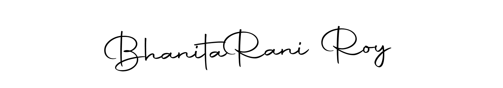 The best way (Autography-DOLnW) to make a short signature is to pick only two or three words in your name. The name Bhanita  Rani Roy include a total of six letters. For converting this name. Bhanita  Rani Roy signature style 10 images and pictures png