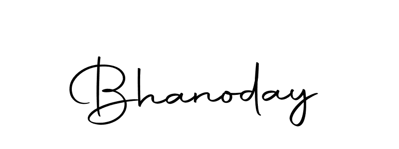 Design your own signature with our free online signature maker. With this signature software, you can create a handwritten (Autography-DOLnW) signature for name Bhanoday. Bhanoday signature style 10 images and pictures png