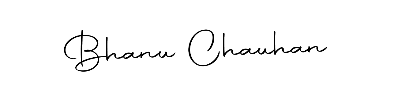 How to make Bhanu Chauhan name signature. Use Autography-DOLnW style for creating short signs online. This is the latest handwritten sign. Bhanu Chauhan signature style 10 images and pictures png