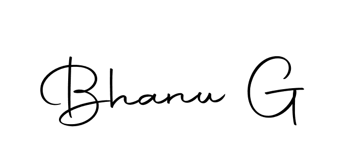 Make a beautiful signature design for name Bhanu G. With this signature (Autography-DOLnW) style, you can create a handwritten signature for free. Bhanu G signature style 10 images and pictures png