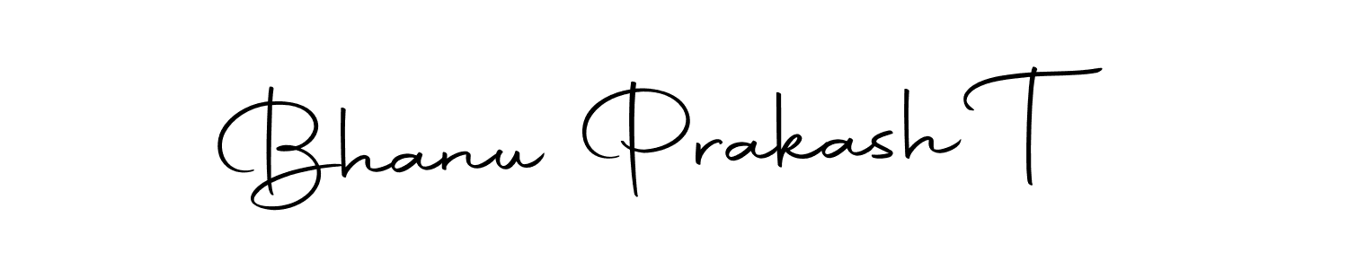 Design your own signature with our free online signature maker. With this signature software, you can create a handwritten (Autography-DOLnW) signature for name Bhanu Prakash T. Bhanu Prakash T signature style 10 images and pictures png