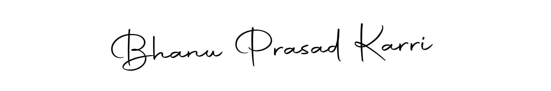 How to make Bhanu Prasad Karri name signature. Use Autography-DOLnW style for creating short signs online. This is the latest handwritten sign. Bhanu Prasad Karri signature style 10 images and pictures png