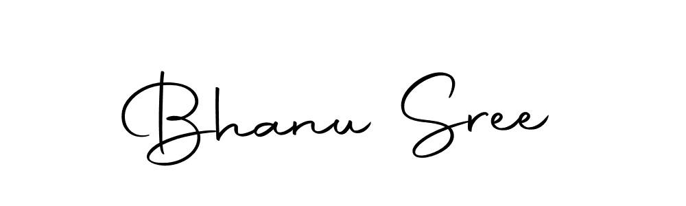 Use a signature maker to create a handwritten signature online. With this signature software, you can design (Autography-DOLnW) your own signature for name Bhanu Sree. Bhanu Sree signature style 10 images and pictures png