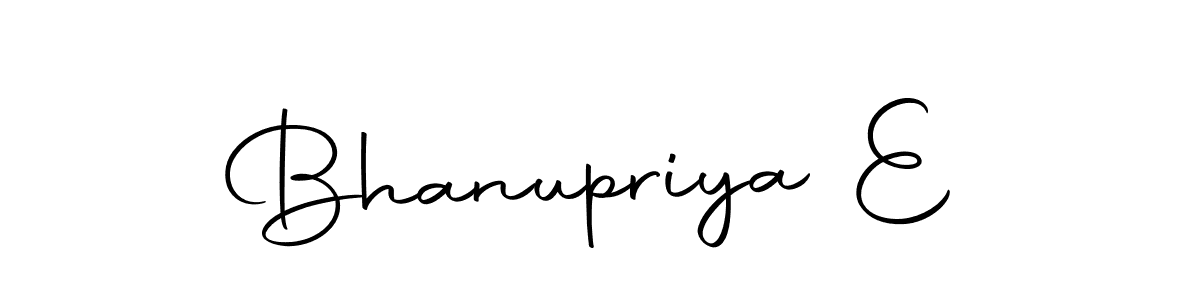 Make a beautiful signature design for name Bhanupriya E. Use this online signature maker to create a handwritten signature for free. Bhanupriya E signature style 10 images and pictures png