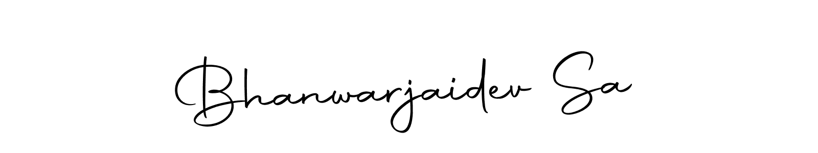 How to make Bhanwarjaidev Sa name signature. Use Autography-DOLnW style for creating short signs online. This is the latest handwritten sign. Bhanwarjaidev Sa signature style 10 images and pictures png