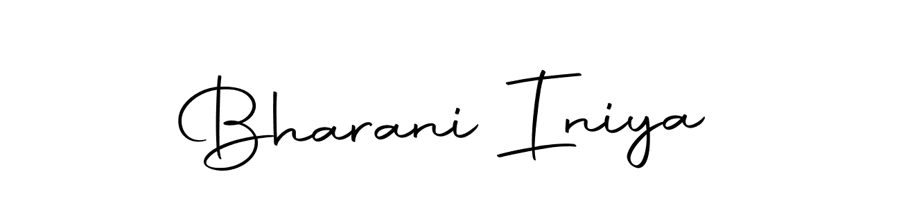 Similarly Autography-DOLnW is the best handwritten signature design. Signature creator online .You can use it as an online autograph creator for name Bharani Iniya. Bharani Iniya signature style 10 images and pictures png