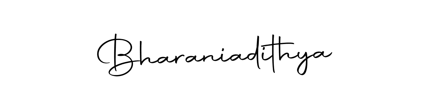 Create a beautiful signature design for name Bharaniadithya. With this signature (Autography-DOLnW) fonts, you can make a handwritten signature for free. Bharaniadithya signature style 10 images and pictures png