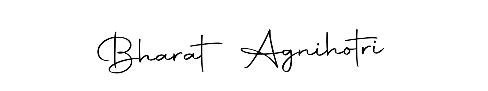 The best way (Autography-DOLnW) to make a short signature is to pick only two or three words in your name. The name Bharat Agnihotri include a total of six letters. For converting this name. Bharat Agnihotri signature style 10 images and pictures png