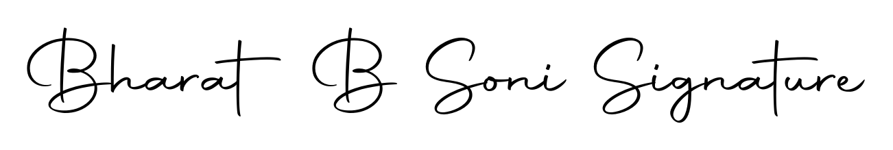 Designed for modern professionals: Bharat B Soni Signature name signature crafted with Autography-DOLnW script. Ready for digital PDF workflows. Bharat B Soni Signature signature style 10 images and pictures png