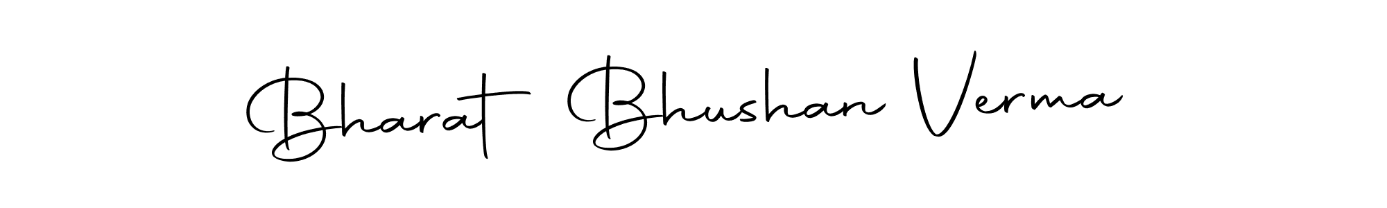 How to make Bharat Bhushan Verma name signature. Use Autography-DOLnW style for creating short signs online. This is the latest handwritten sign. Bharat Bhushan Verma signature style 10 images and pictures png