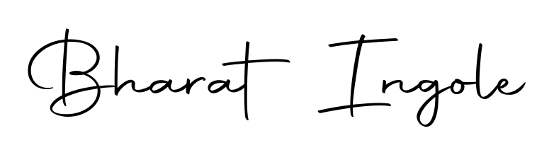 The Autography-DOLnW font transforms the name Bharat Ingole into an executive sign with sharp precision and distinguished character. Bharat Ingole signature style 10 images and pictures png