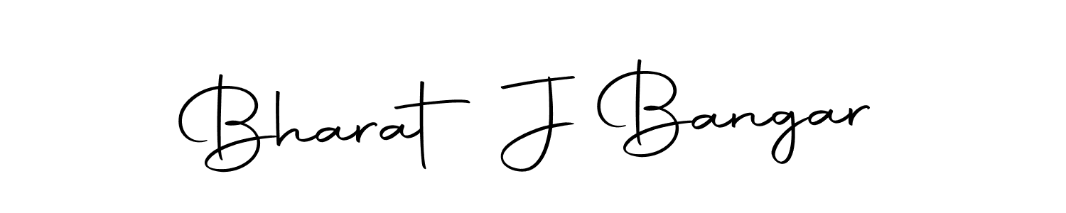 Create a beautiful signature design for name Bharat J Bangar. With this signature (Autography-DOLnW) fonts, you can make a handwritten signature for free. Bharat J Bangar signature style 10 images and pictures png