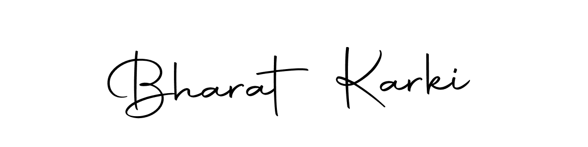 Design your own signature with our free online signature maker. With this signature software, you can create a handwritten (Autography-DOLnW) signature for name Bharat Karki. Bharat Karki signature style 10 images and pictures png