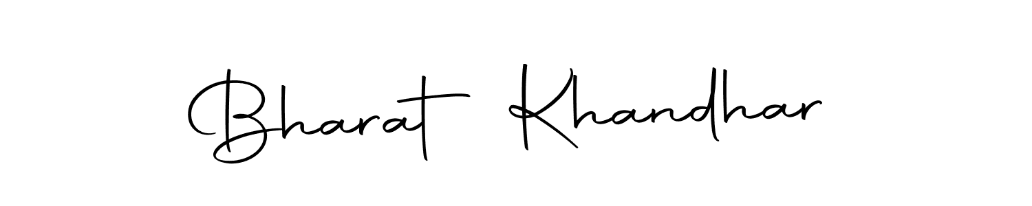 How to make Bharat Khandhar name signature. Use Autography-DOLnW style for creating short signs online. This is the latest handwritten sign. Bharat Khandhar signature style 10 images and pictures png