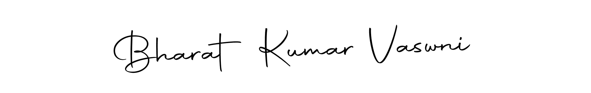 Make a short Bharat Kumar Vaswni signature style. Manage your documents anywhere anytime using Autography-DOLnW. Create and add eSignatures, submit forms, share and send files easily. Bharat Kumar Vaswni signature style 10 images and pictures png