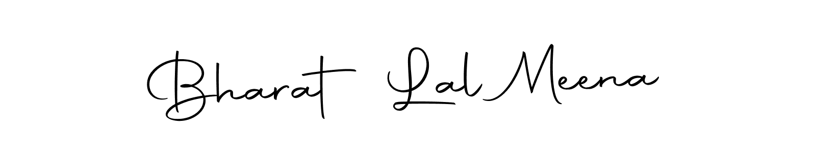 How to make Bharat Lal Meena name signature. Use Autography-DOLnW style for creating short signs online. This is the latest handwritten sign. Bharat Lal Meena signature style 10 images and pictures png