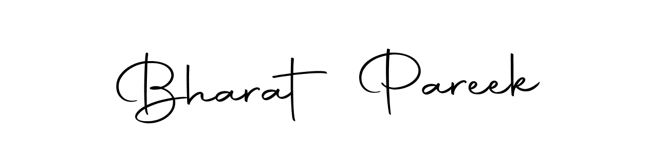 How to make Bharat Pareek name signature. Use Autography-DOLnW style for creating short signs online. This is the latest handwritten sign. Bharat Pareek signature style 10 images and pictures png