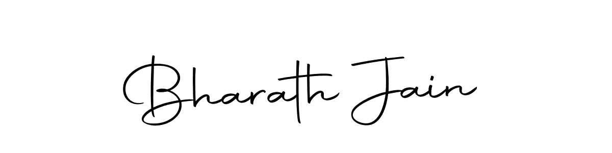 You should practise on your own different ways (Autography-DOLnW) to write your name (Bharath Jain) in signature. don't let someone else do it for you. Bharath Jain signature style 10 images and pictures png