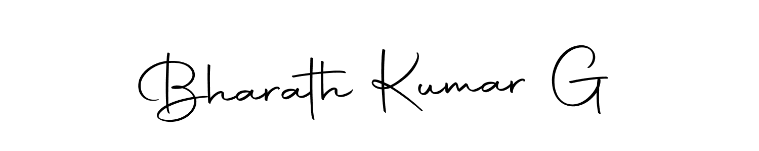 Use a signature maker to create a handwritten signature online. With this signature software, you can design (Autography-DOLnW) your own signature for name Bharath Kumar G. Bharath Kumar G signature style 10 images and pictures png