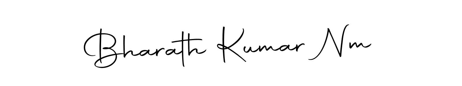 The best way (Autography-DOLnW) to make a short signature is to pick only two or three words in your name. The name Bharath Kumar Nm include a total of six letters. For converting this name. Bharath Kumar Nm signature style 10 images and pictures png