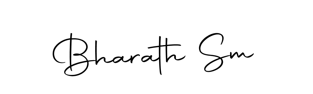 Use a signature maker to create a handwritten signature online. With this signature software, you can design (Autography-DOLnW) your own signature for name Bharath Sm. Bharath Sm signature style 10 images and pictures png