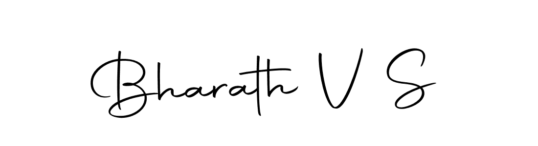 Create a beautiful signature design for name Bharath V S. With this signature (Autography-DOLnW) fonts, you can make a handwritten signature for free. Bharath V S signature style 10 images and pictures png