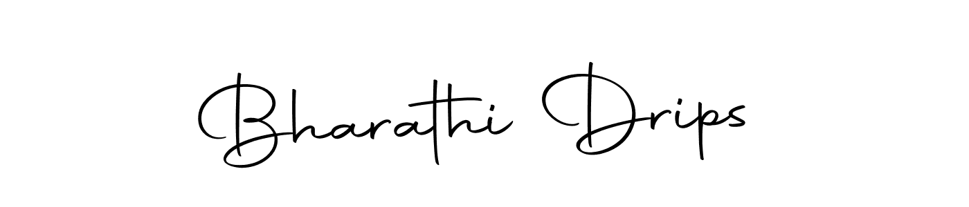 How to make Bharathi Drips name signature. Use Autography-DOLnW style for creating short signs online. This is the latest handwritten sign. Bharathi Drips signature style 10 images and pictures png