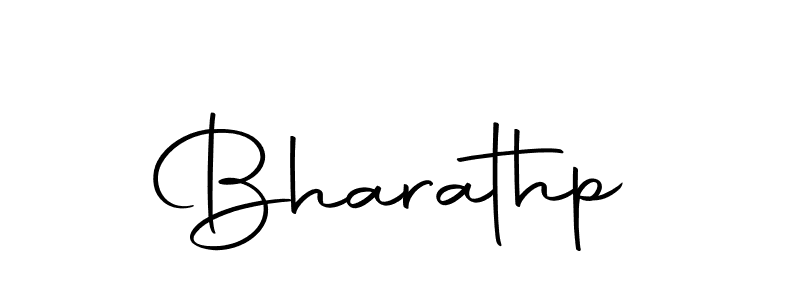 Design your own signature with our free online signature maker. With this signature software, you can create a handwritten (Autography-DOLnW) signature for name Bharathp. Bharathp signature style 10 images and pictures png