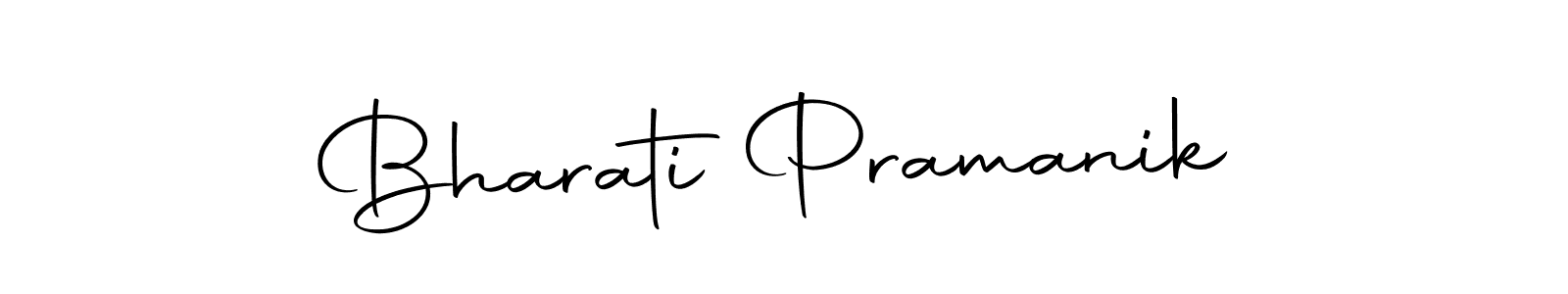 The best way (Autography-DOLnW) to make a short signature is to pick only two or three words in your name. The name Bharati Pramanik include a total of six letters. For converting this name. Bharati Pramanik signature style 10 images and pictures png