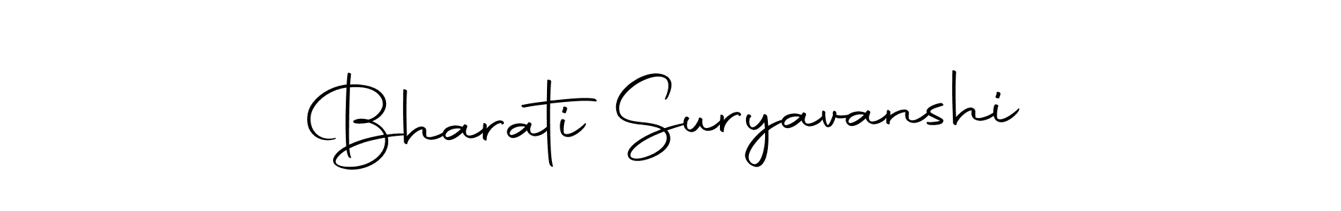 This is the best signature style for the Bharati Suryavanshi name. Also you like these signature font (Autography-DOLnW). Mix name signature. Bharati Suryavanshi signature style 10 images and pictures png