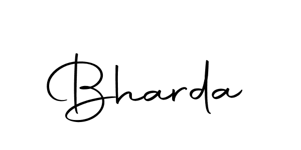 Design your own signature with our free online signature maker. With this signature software, you can create a handwritten (Autography-DOLnW) signature for name Bharda. Bharda signature style 10 images and pictures png