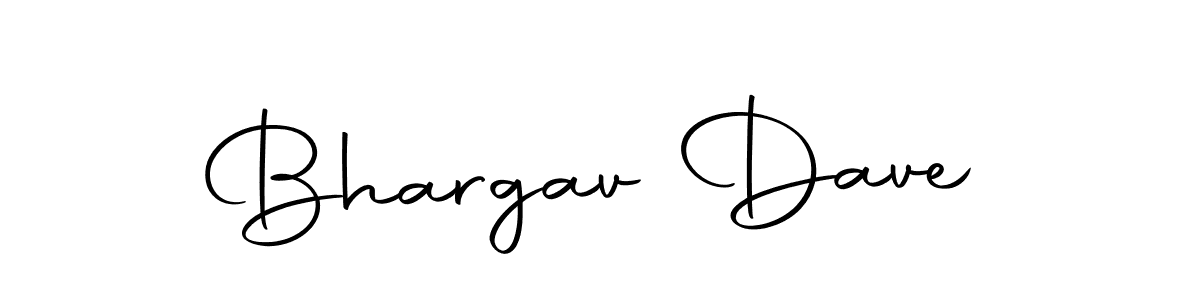 Design your own signature with our free online signature maker. With this signature software, you can create a handwritten (Autography-DOLnW) signature for name Bhargav Dave. Bhargav Dave signature style 10 images and pictures png