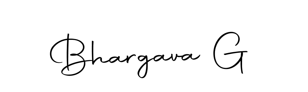 Design your own signature with our free online signature maker. With this signature software, you can create a handwritten (Autography-DOLnW) signature for name Bhargava G. Bhargava G signature style 10 images and pictures png