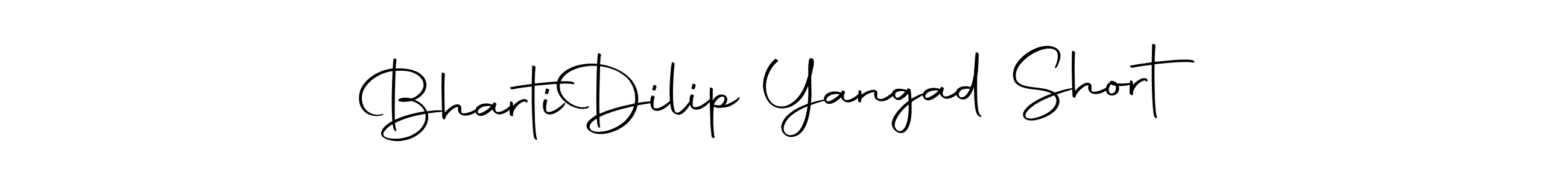 You should practise on your own different ways (Autography-DOLnW) to write your name (Bharti  Dilip Yangad Short) in signature. don't let someone else do it for you. Bharti  Dilip Yangad Short signature style 10 images and pictures png