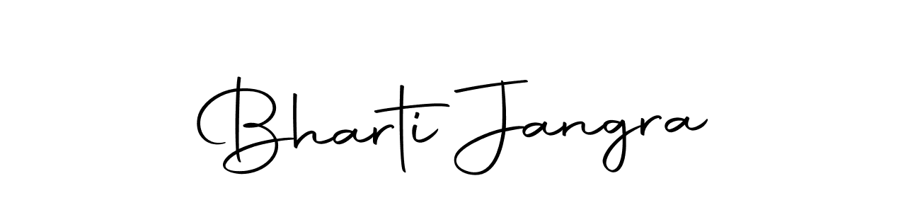 Create a beautiful signature design for name Bharti Jangra. With this signature (Autography-DOLnW) fonts, you can make a handwritten signature for free. Bharti Jangra signature style 10 images and pictures png