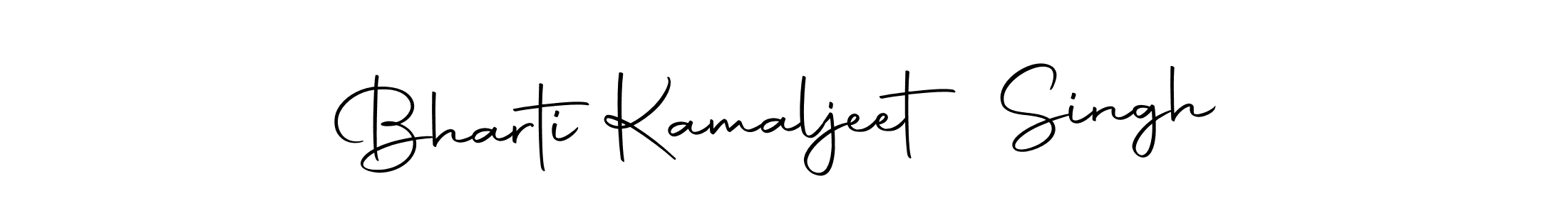 You should practise on your own different ways (Autography-DOLnW) to write your name (Bharti Kamaljeet Singh) in signature. don't let someone else do it for you. Bharti Kamaljeet Singh signature style 10 images and pictures png