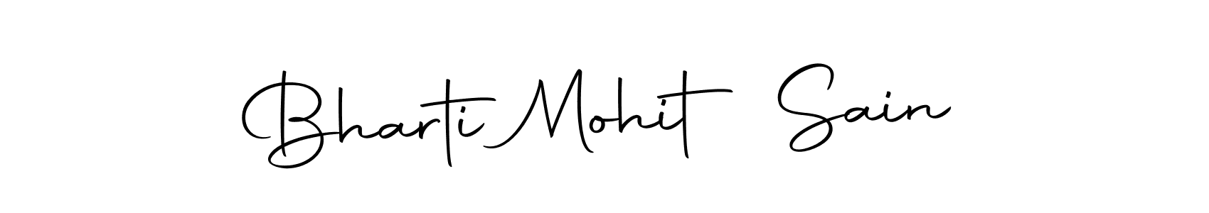 Similarly Autography-DOLnW is the best handwritten signature design. Signature creator online .You can use it as an online autograph creator for name Bharti Mohit Sain. Bharti Mohit Sain signature style 10 images and pictures png