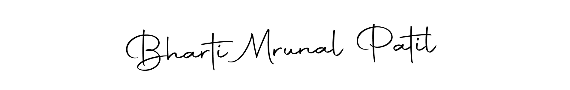 Autography-DOLnW is a professional signature style that is perfect for those who want to add a touch of class to their signature. It is also a great choice for those who want to make their signature more unique. Get Bharti Mrunal Patil name to fancy signature for free. Bharti Mrunal Patil signature style 10 images and pictures png