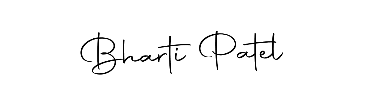 Make a beautiful signature design for name Bharti Patel. With this signature (Autography-DOLnW) style, you can create a handwritten signature for free. Bharti Patel signature style 10 images and pictures png