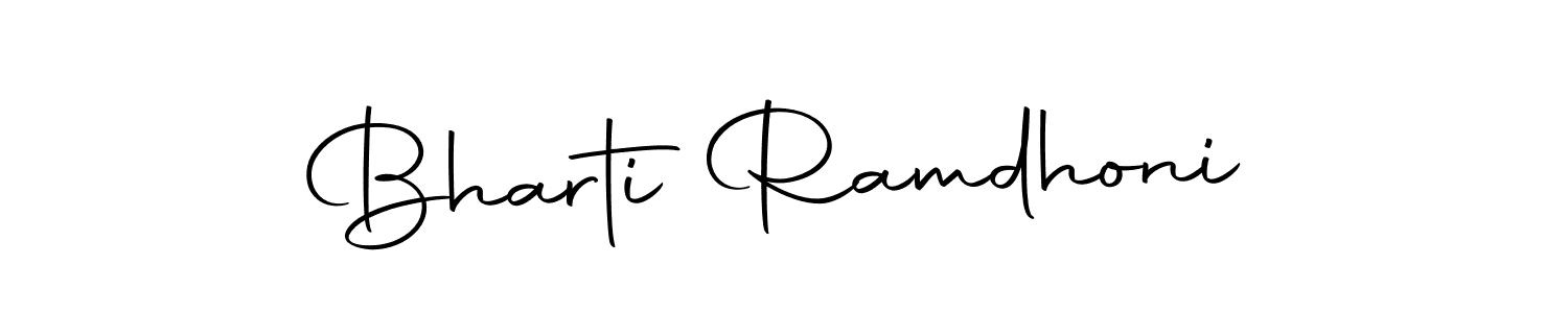 This is the best signature style for the Bharti Ramdhoni name. Also you like these signature font (Autography-DOLnW). Mix name signature. Bharti Ramdhoni signature style 10 images and pictures png