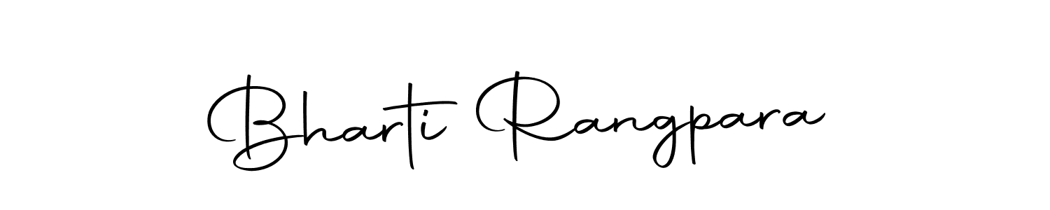 Autography-DOLnW is a professional signature style that is perfect for those who want to add a touch of class to their signature. It is also a great choice for those who want to make their signature more unique. Get Bharti Rangpara name to fancy signature for free. Bharti Rangpara signature style 10 images and pictures png