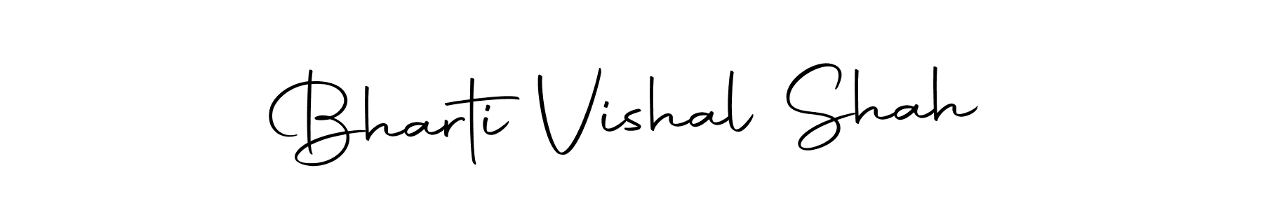 Bharti Vishal Shah stylish signature style. Best Handwritten Sign (Autography-DOLnW) for my name. Handwritten Signature Collection Ideas for my name Bharti Vishal Shah. Bharti Vishal Shah signature style 10 images and pictures png