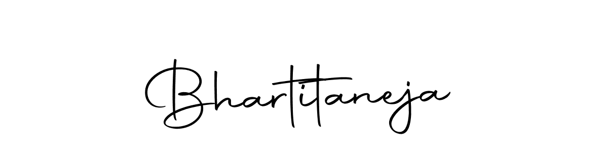 Create a beautiful signature design for name Bhartitaneja. With this signature (Autography-DOLnW) fonts, you can make a handwritten signature for free. Bhartitaneja signature style 10 images and pictures png