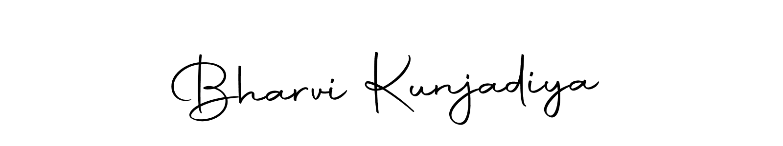 Autography-DOLnW is a professional signature style that is perfect for those who want to add a touch of class to their signature. It is also a great choice for those who want to make their signature more unique. Get Bharvi Kunjadiya name to fancy signature for free. Bharvi Kunjadiya signature style 10 images and pictures png