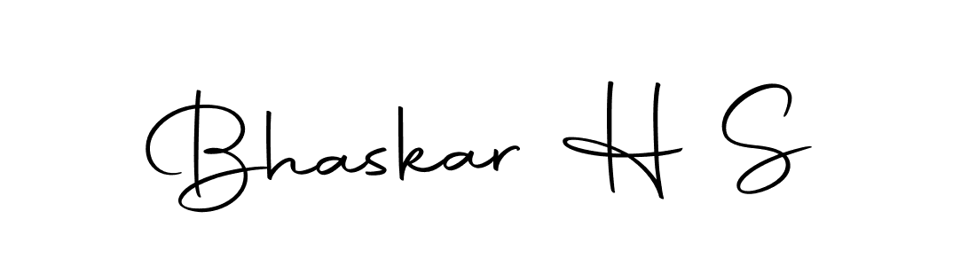 Bhaskar H S stylish signature style. Best Handwritten Sign (Autography-DOLnW) for my name. Handwritten Signature Collection Ideas for my name Bhaskar H S. Bhaskar H S signature style 10 images and pictures png